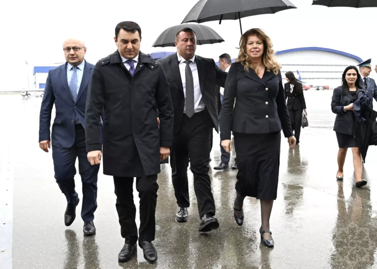 Bulgaria’s President Iliana Iotova lands in Azerbaijan for WUF13 PHOTO