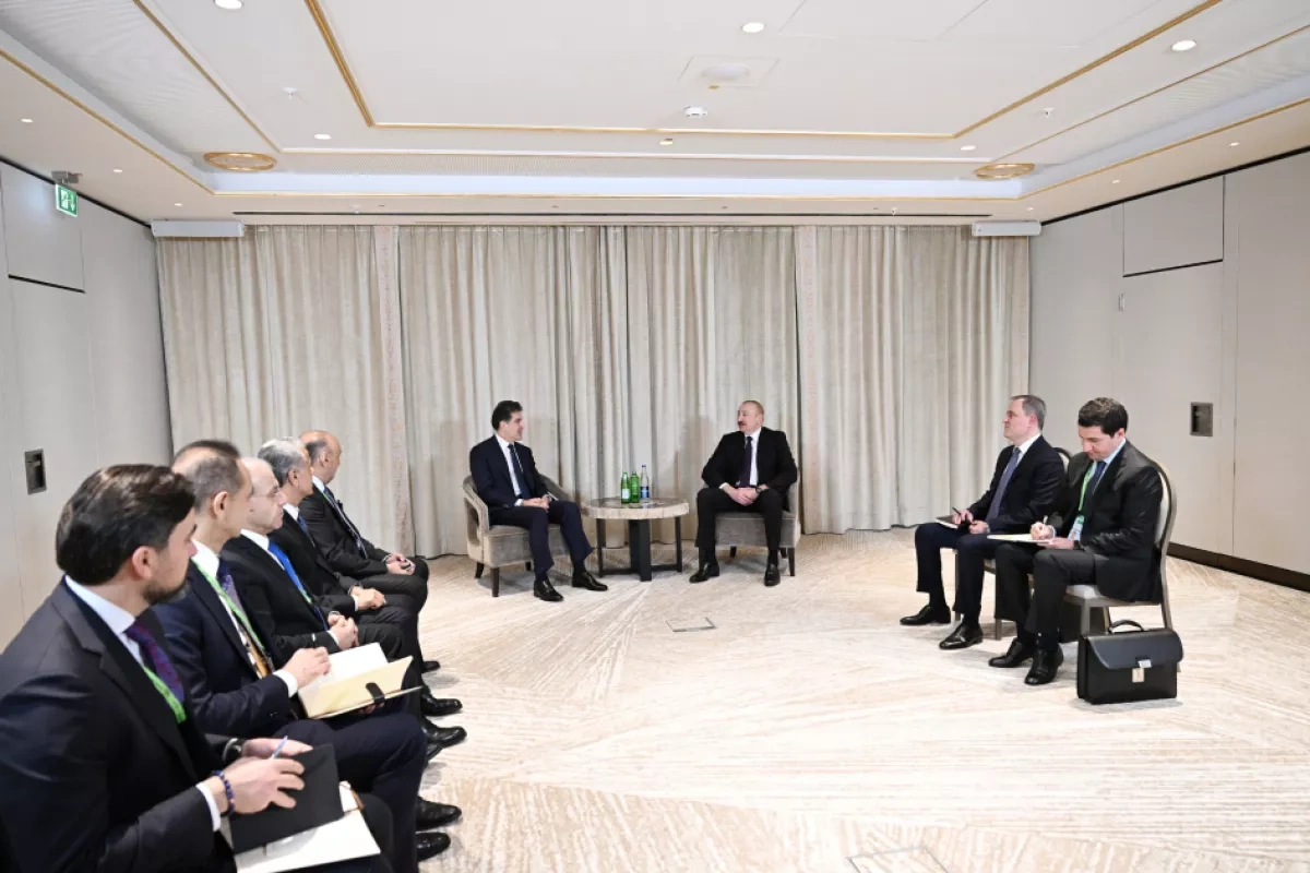 Azerbaijan’s president meets Iraq's Kurdistan region leader in Munich Photo