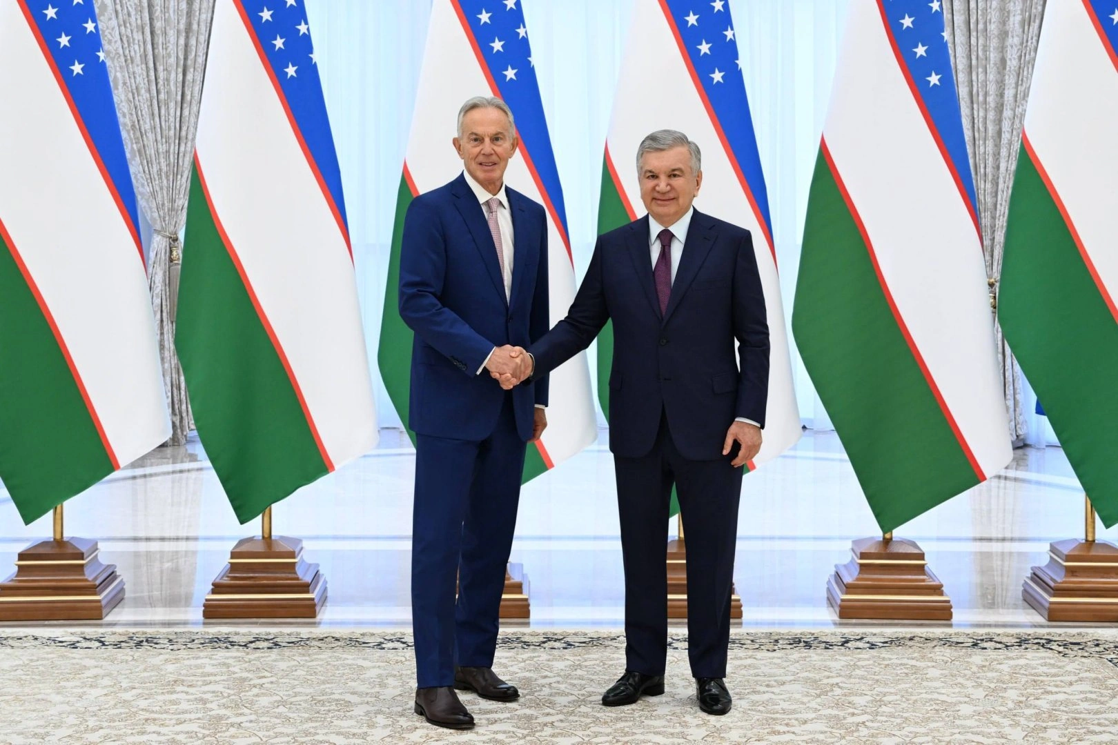 Uzbek President, Tony Blair discuss support for Uzbekistan's reform agenda