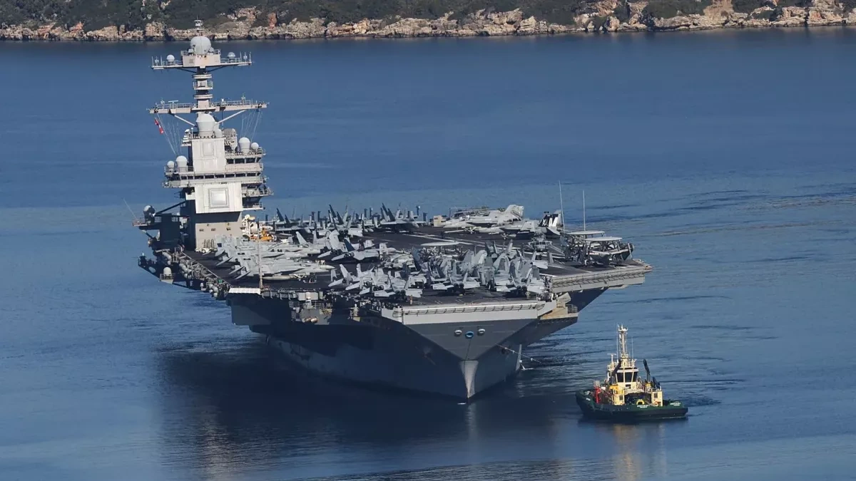 Iran strikes US Navy support vessel