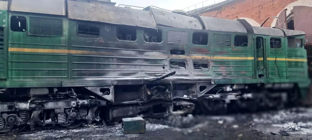 Railway infrastructure in Ukraine’s Kharkiv damaged in overnight strike Photo