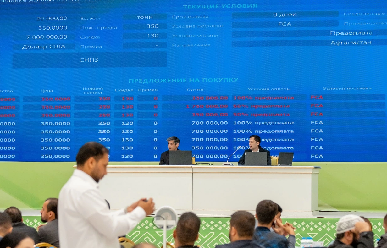 Turkmen commodity exchange records fresh deals in cotton and glass