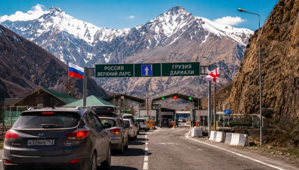 Mudflow threat leaves people stranded at Russia-Georgia border VIDEO