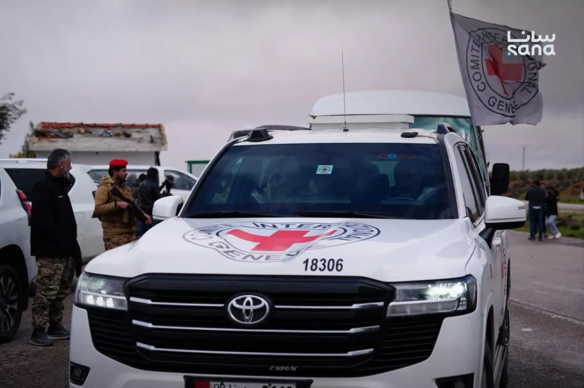 Syria launches detainee exchange in Sweida under Red Cross oversight PHOTO