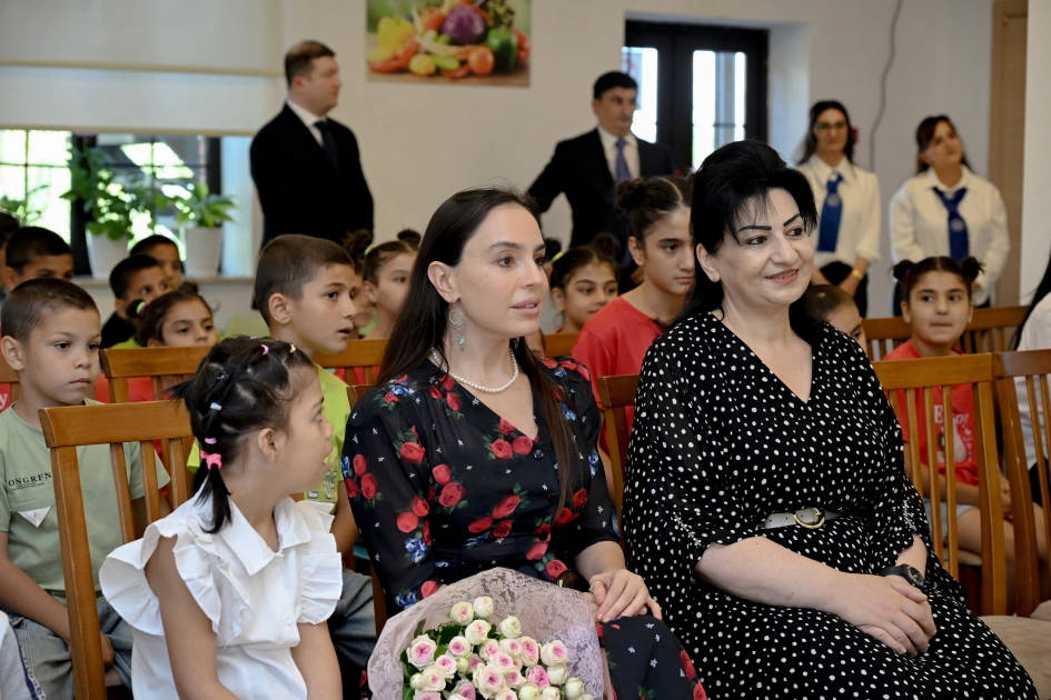 Heydar Aliyev Foundation VP Leyla Aliyeva meets with residents of children's home in Sheki (PHOTO)