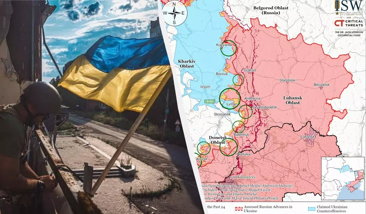 Ukrainian forces liberate much of Kupiansk Maps