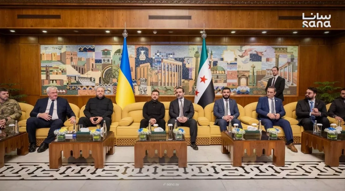Ukrainian President Zelenskyy holds talks with Syria’s al-Sharaa VIDEO / UPDATED
