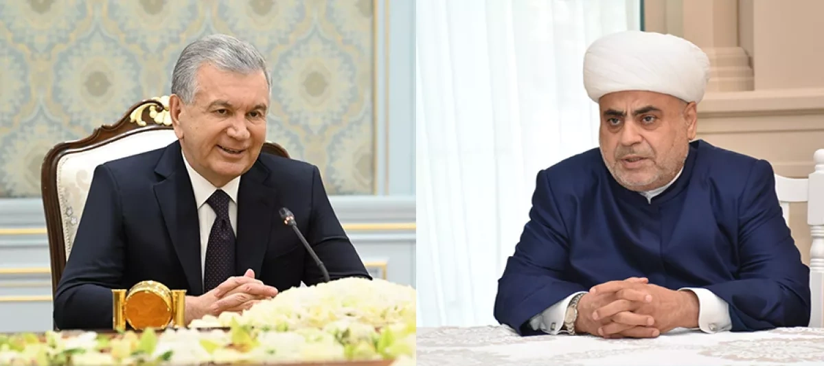 Uzbek president awards Sheikh-ul-Islam with “El-yurt hurmati” order PHOTO