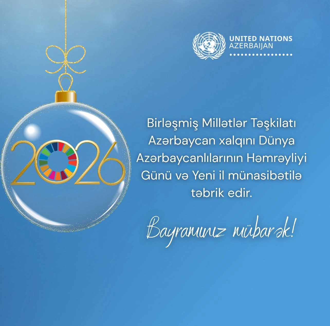 UN Delegation in Baku congratulates Azerbaijan on World Azerbaijanis Solidarity Day