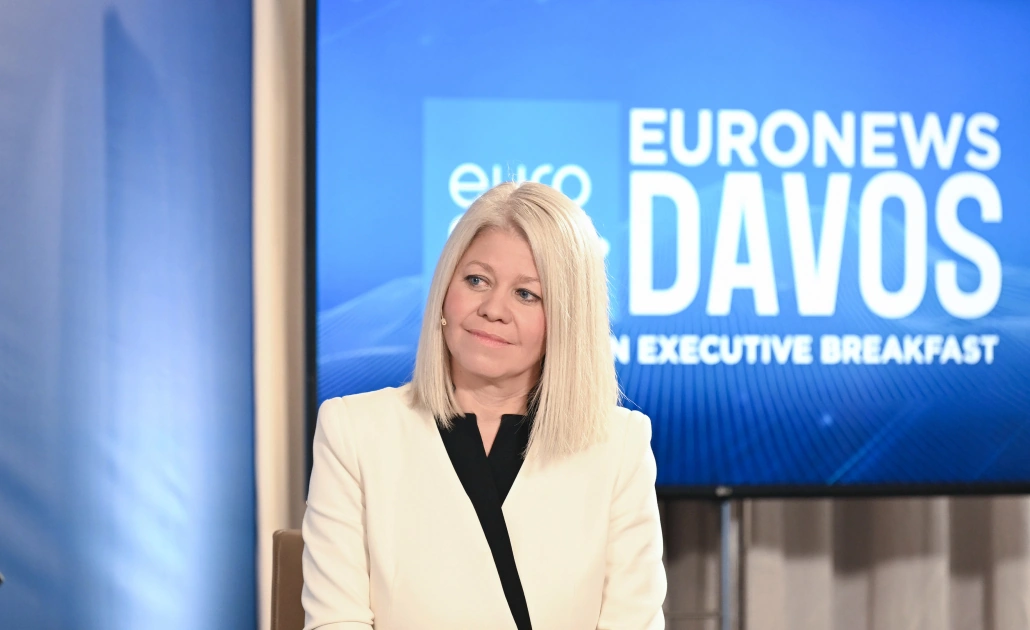 President Ilham Aliyev interviewed by Euronews TV in Davos (PHOTO)