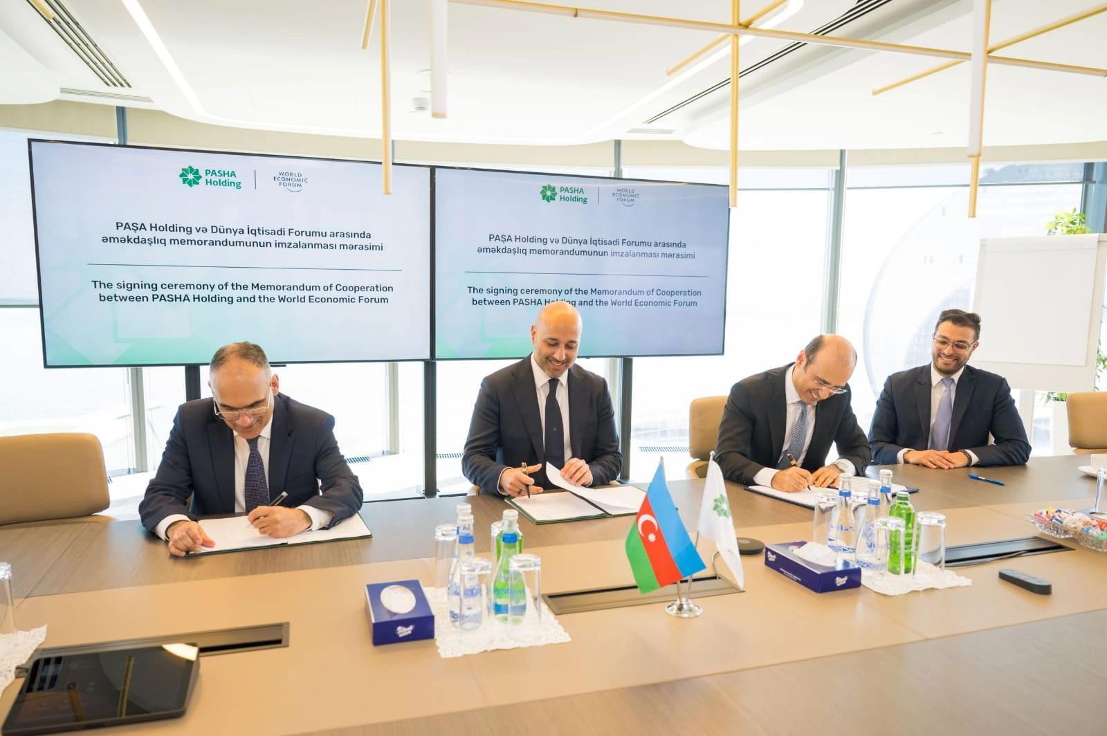 PASHA Holding signs Memorandum of Cooperation with World Economic Forum (PHOTO)