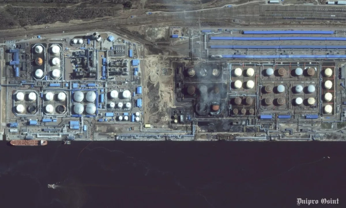 ASTRA: Ukrainian drone strikes severely damage Russian oil terminals PHOTO / VIDEO