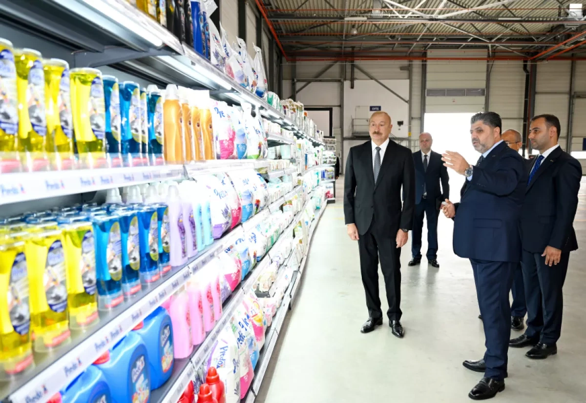 Azerbaijani president opens high-tech paper, hygiene products plant in Baku PHOTO