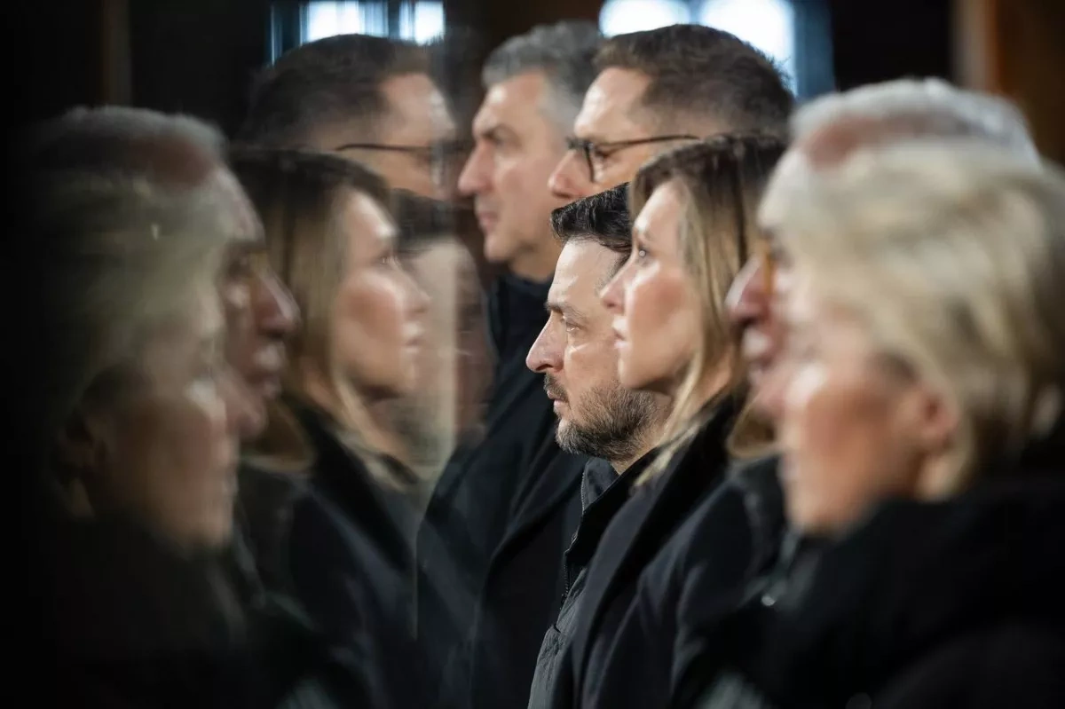 Zelenskyy, European leaders pray for peace at Kyiv’s Saint Sophia Cathedral PHOTO / VIDEO