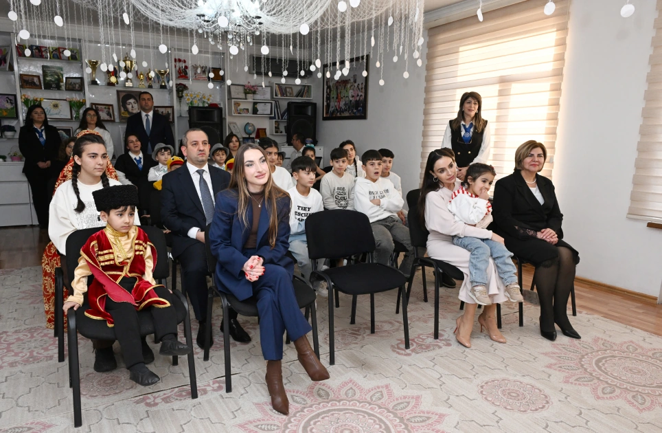 Heydar Aliyev Foundation VP Leyla Aliyeva and Alena Aliyeva visit orphanage in Ganja (PHOTO)