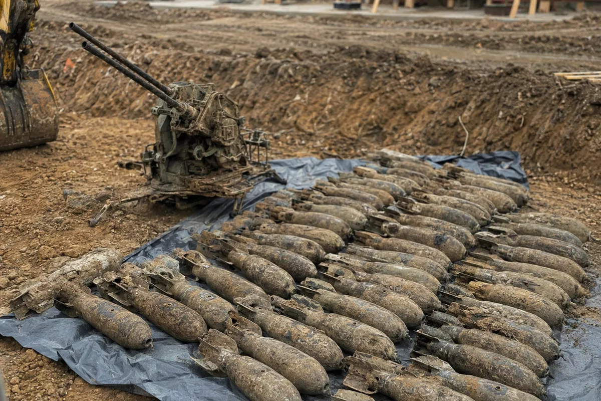 Dozens of WWII-era aerial bombs unearthed at German solar plant site