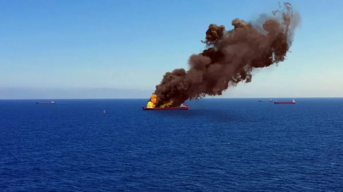 IRGC Navy sinks Israeli ship in Gulf with missile strike