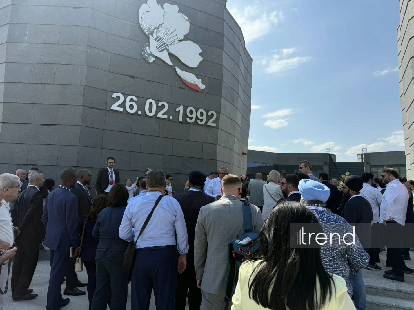 Shusha Global Media Forum participants visit Khojaly Genocide Memorial (PHOTO)