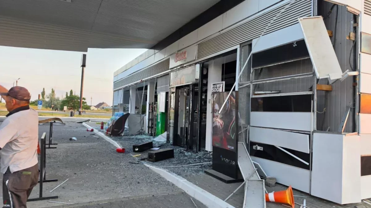 Russian drones strike SOCAR petrol station in Ukraine PHOTOS