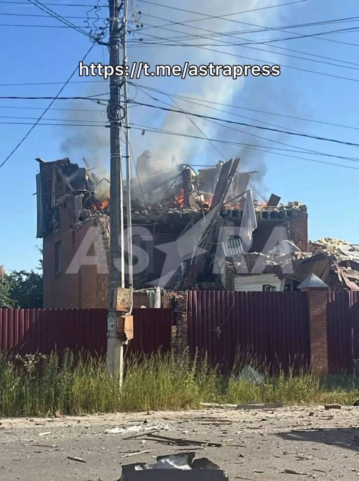 Six-month-old baby killed in drone strike on house near Moscow PHOTO