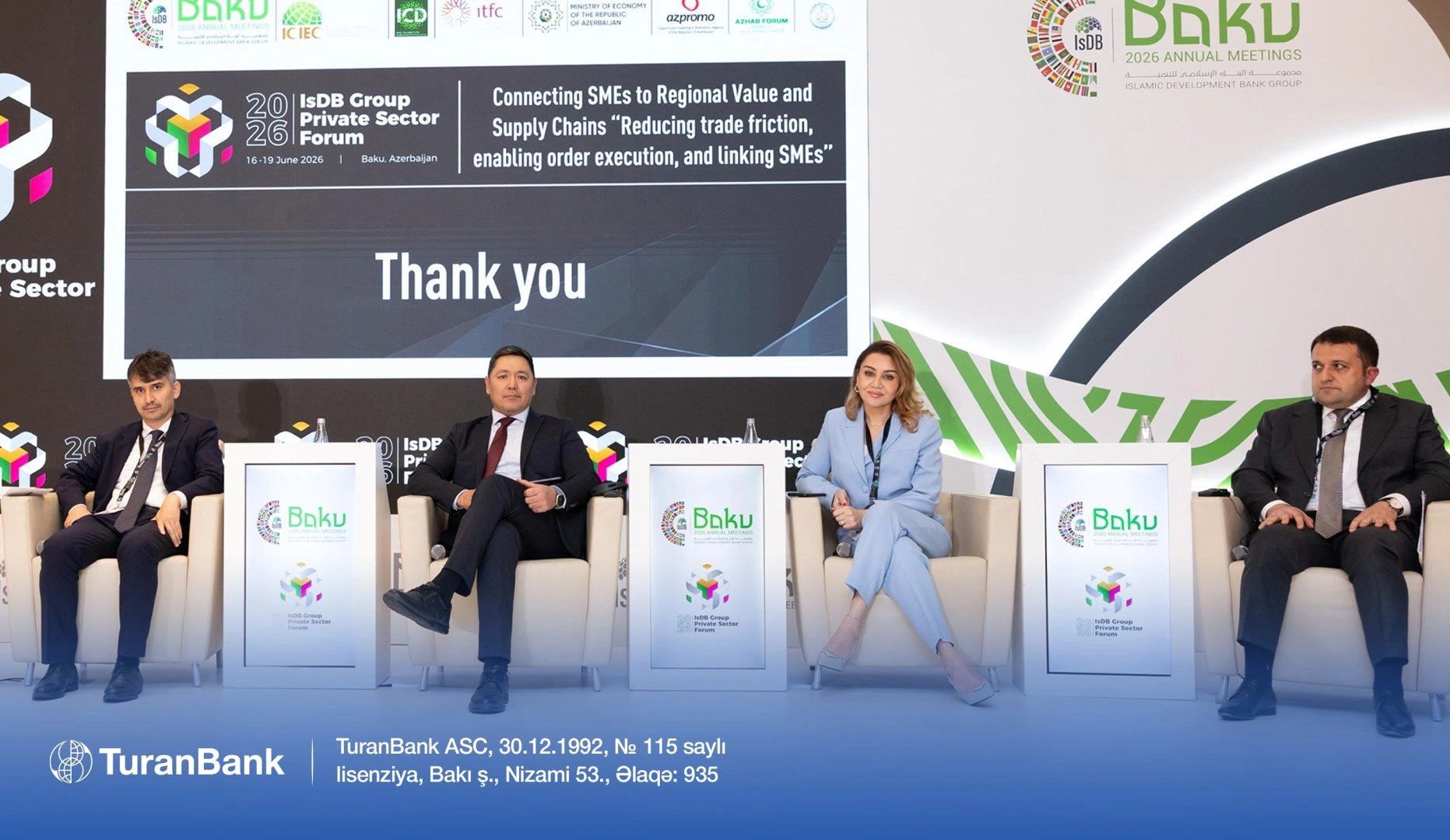 TuranBank Chairman participates as speaker at IsDB Group Annual Meetings (PHOTO)