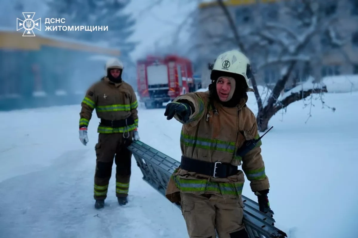 Russia strikes critical infrastructure in Ukraine's Zhytomyr PHOTO
