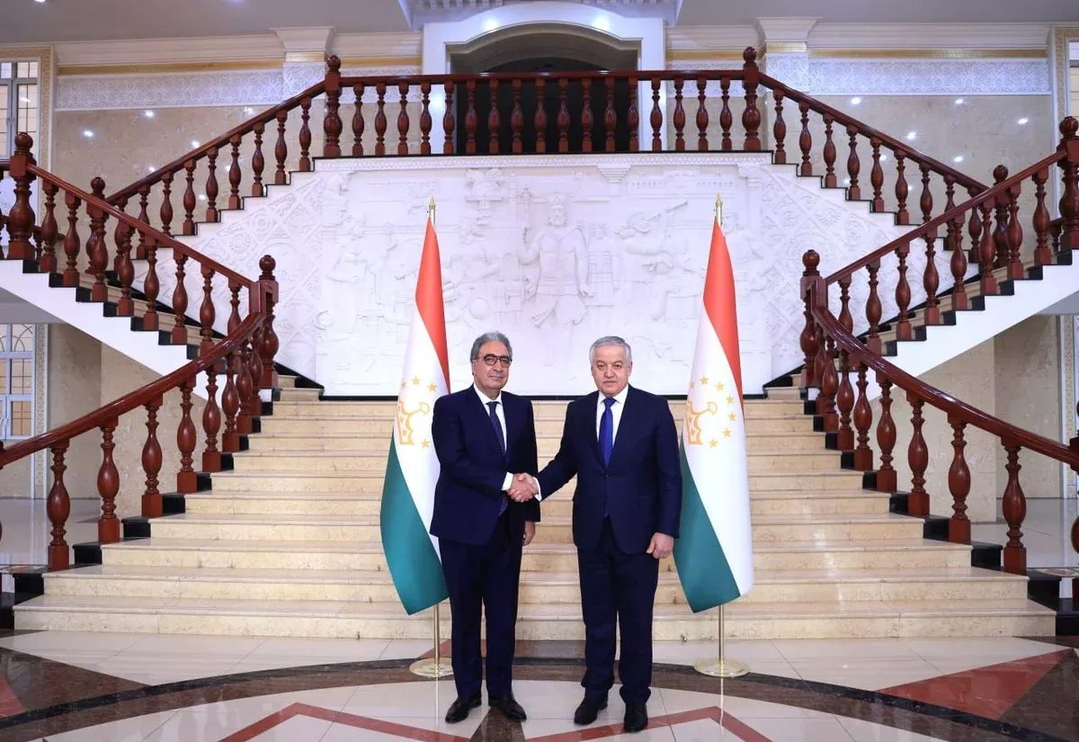 Azerbaijani envoy presents copies of credentials to Tajik FM