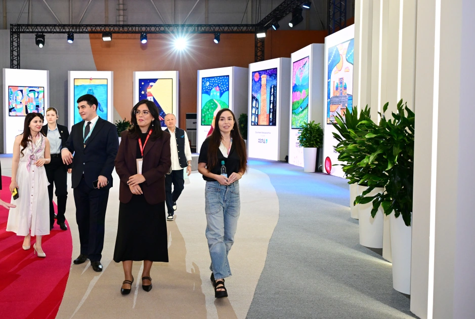 Heydar Aliyev Foundation VP Leyla Aliyeva visits “The World Through a Child’s Eyes” exhibition and Imam al-Bukhari Memorial Complex in Samarkand (PHOTO)