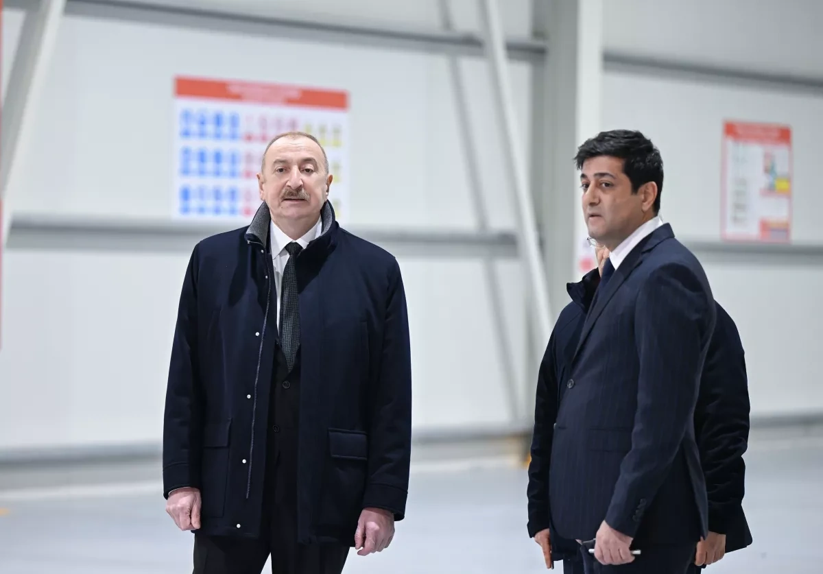 President Ilham Aliyev inaugurates “Azermirror” plant in Sumgayit Industrial Park Photo