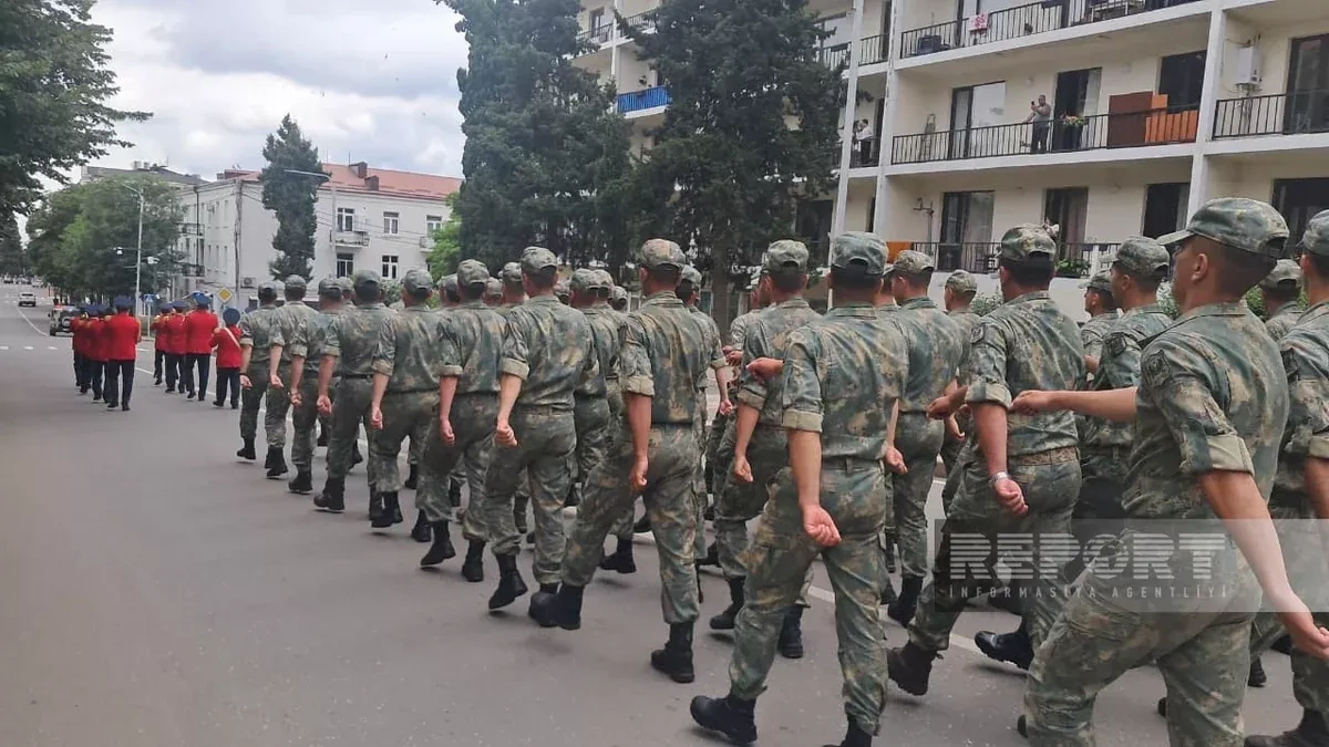 Azerbaijan holds military parade in Khankendi PHOTO