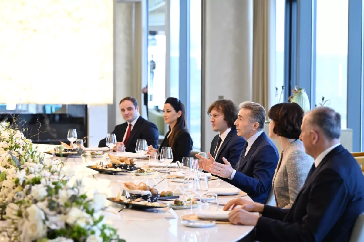 Georgian Dream chairman hosts luncheon for Azerbaijani president in Tbilisi PHOTO