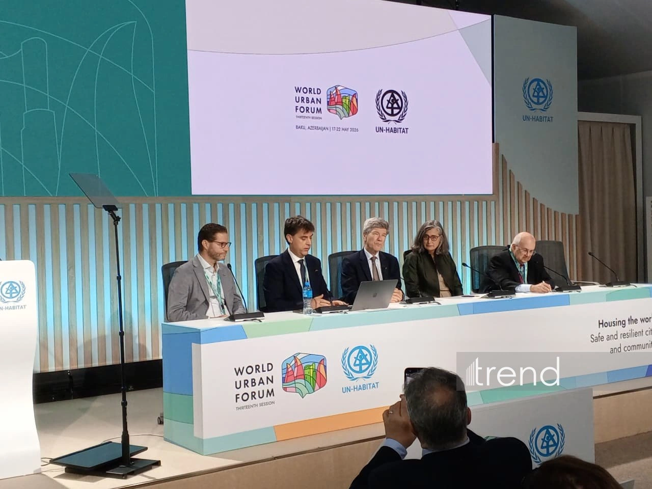 WUF13 in Baku hosts press conference with participation of UN-Habitat's Executive Director