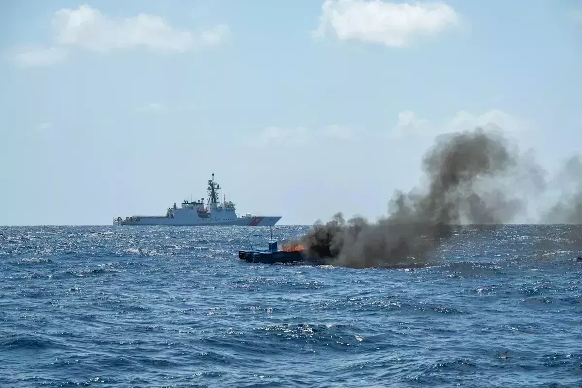 US military destroys suspected drug trafficking vessel in eastern Pacific VIDEO