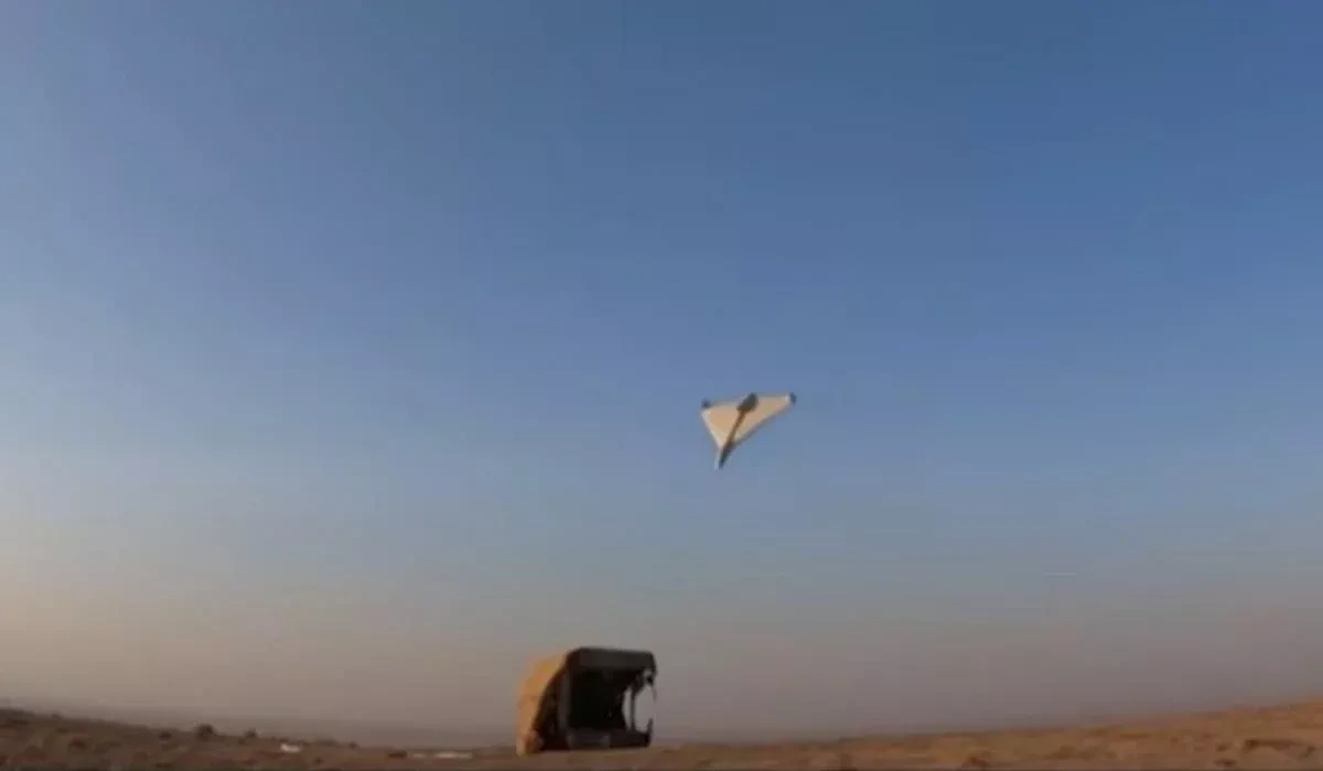 Footage shows jet-powered Shahed drones striking logistics centre near Kyiv VIDEO