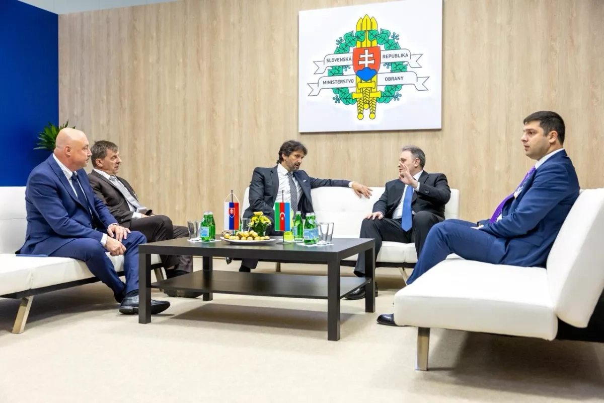 Azerbaijan, Slovakia explore defence industry cooperation at IDEB 2026 PHOTO