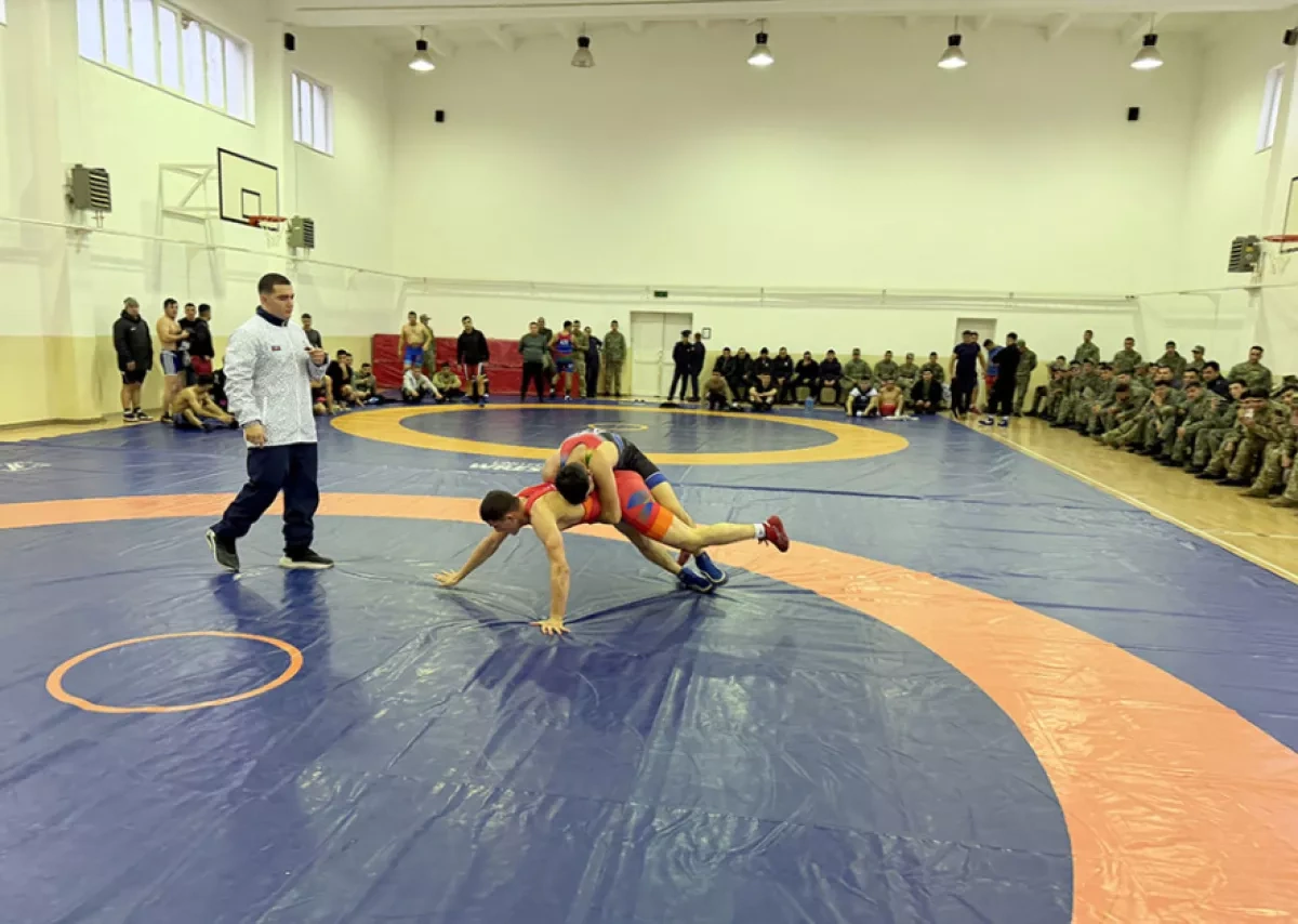 Azerbaijan army hosts judo, wrestling championships Photo