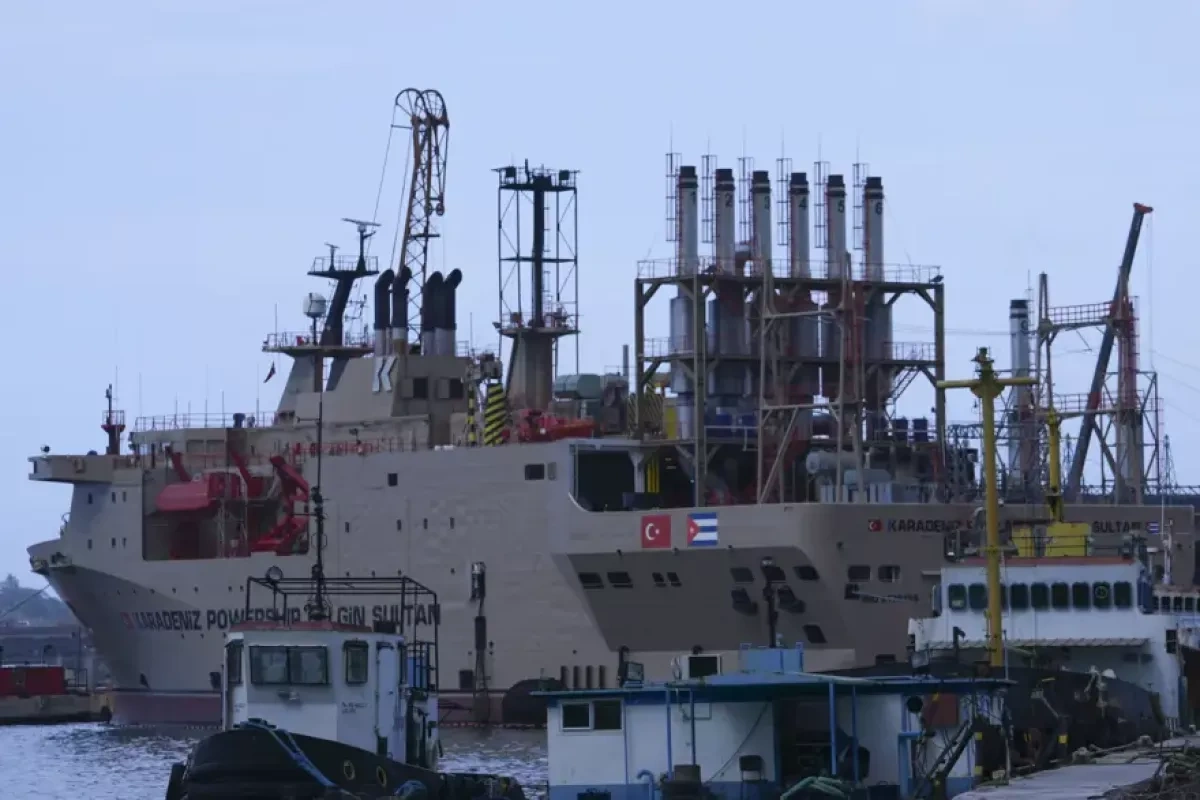 Türkiye sends floating power pant to Cuba to ease energy crisis PHOTO