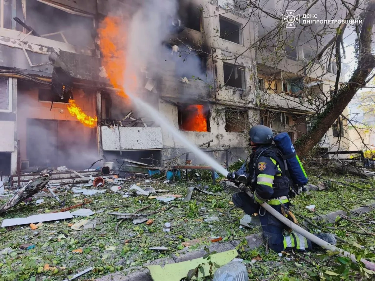 Russian strike on Ukraine’s Pavlohrad kills two, injures 13 PHOTO