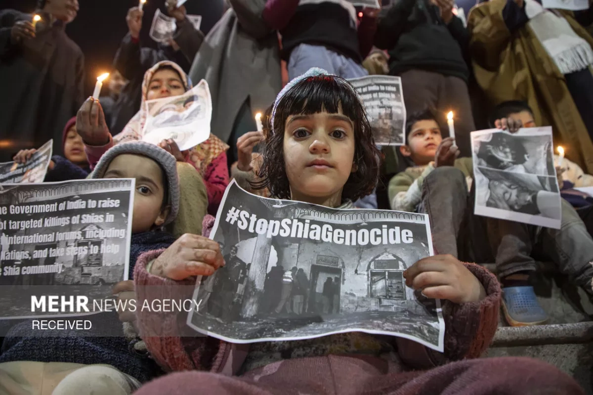 Protests erupt in Kashmir following deadly attack on Shia mosque Photo