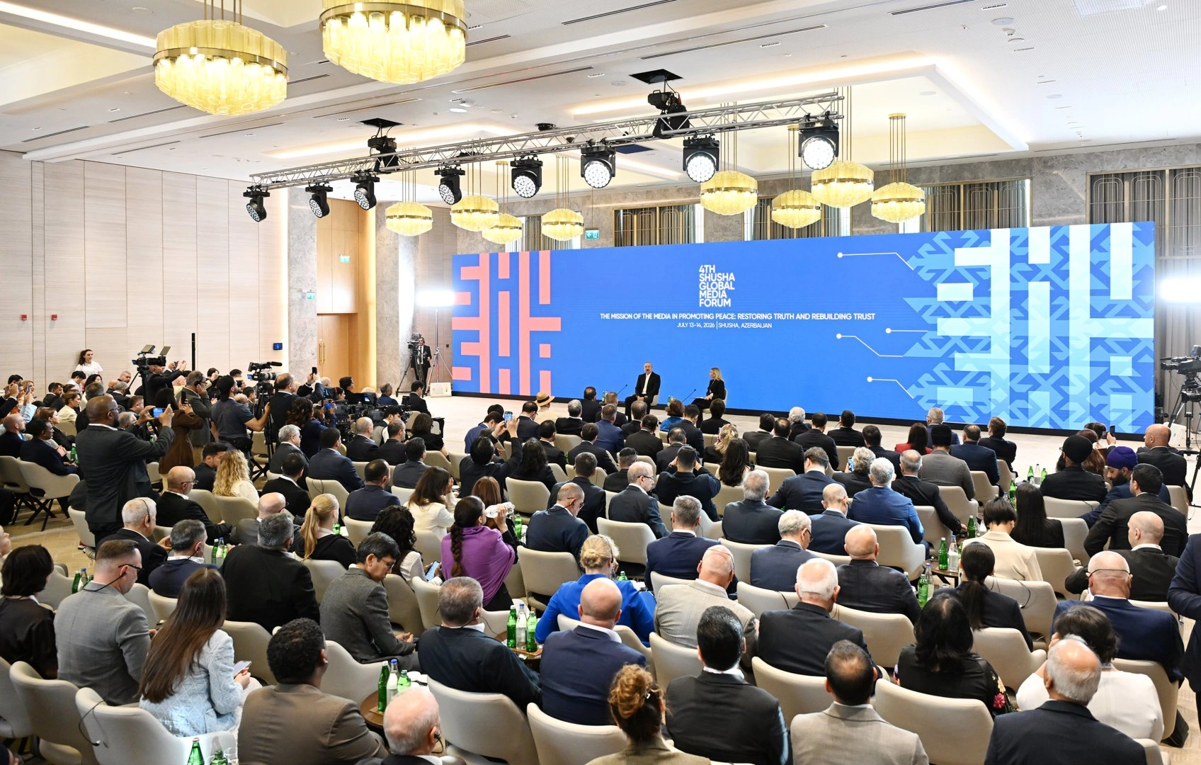 President Ilham Aliyev attends opening of 4th Shusha Global Media Forum (PHOTO) (LIVE)
