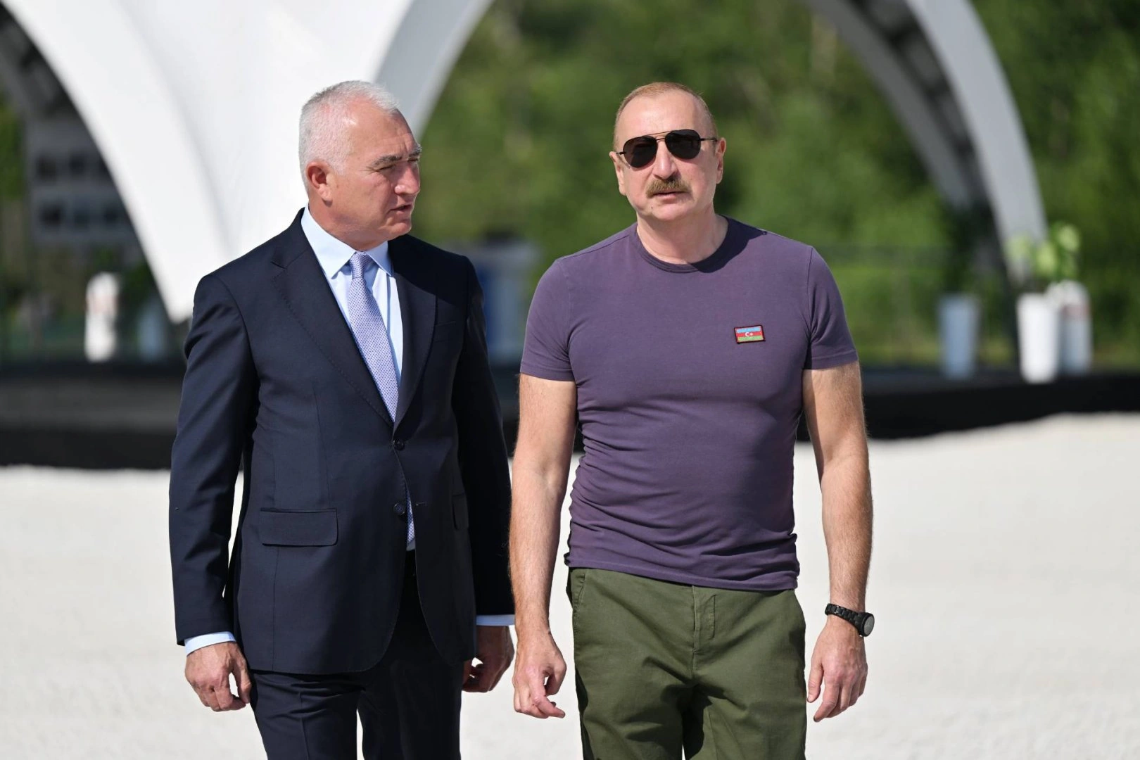 President Ilham Aliyev lays foundation stone for Hakarichay Reservoir in Lachin (PHOTO)