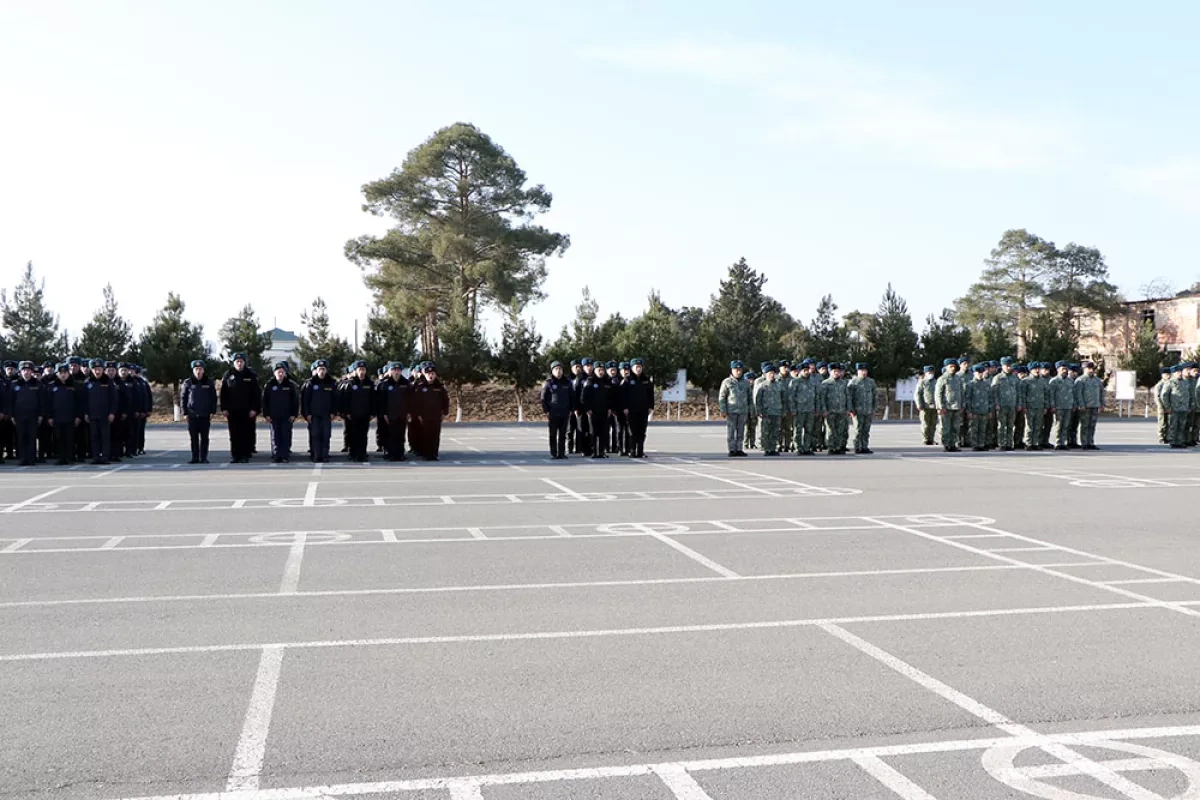 Azerbaijani top military officials visit Air Force units PHOTO