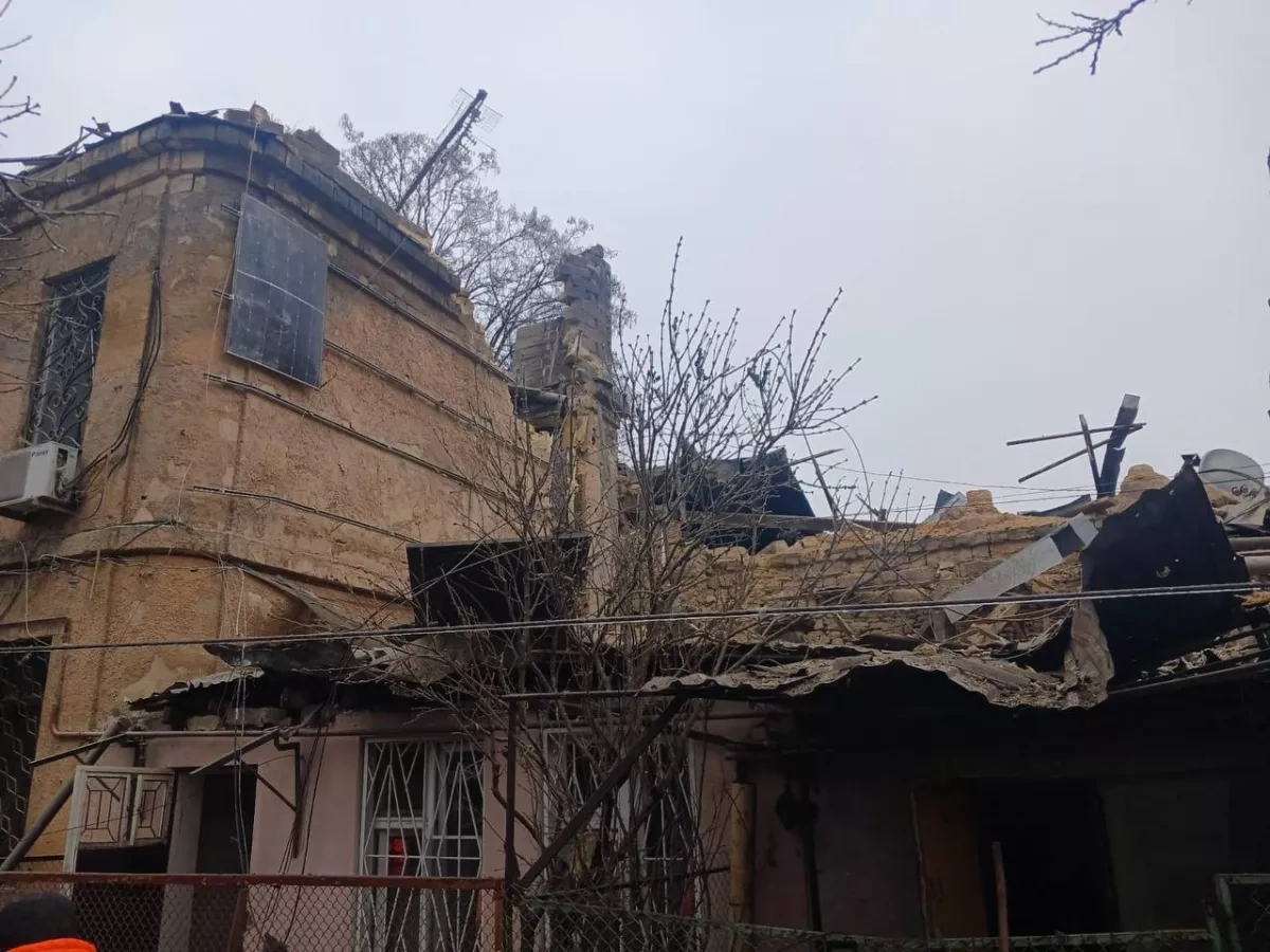 Russian drone attack damages warehouses, production buildings PHOTO