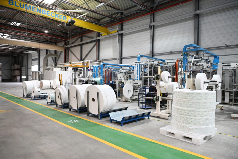 President Ilham Aliyev attends opening of paper and hygiene products manufacturing facility in Garadagh district (PHOTO)