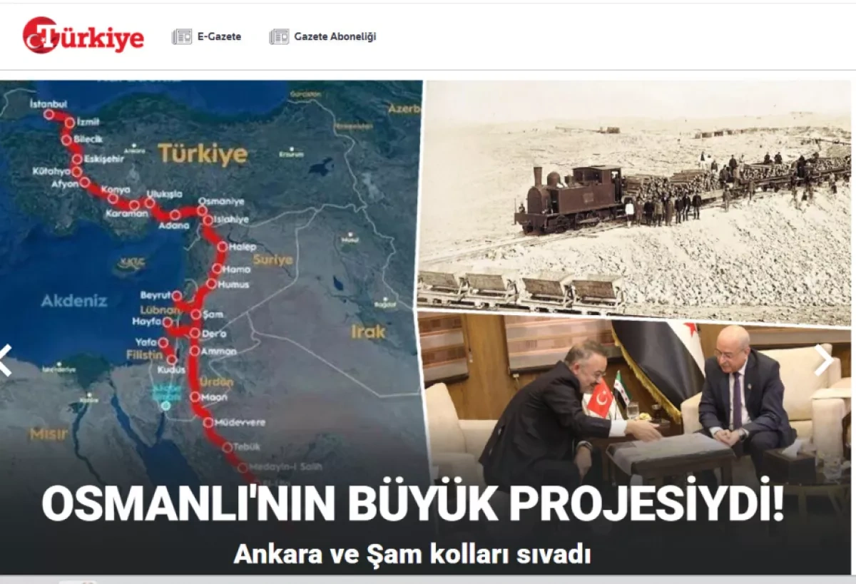 Ankara, Damascus step up cooperation on Ottoman-era railway project PHOTO