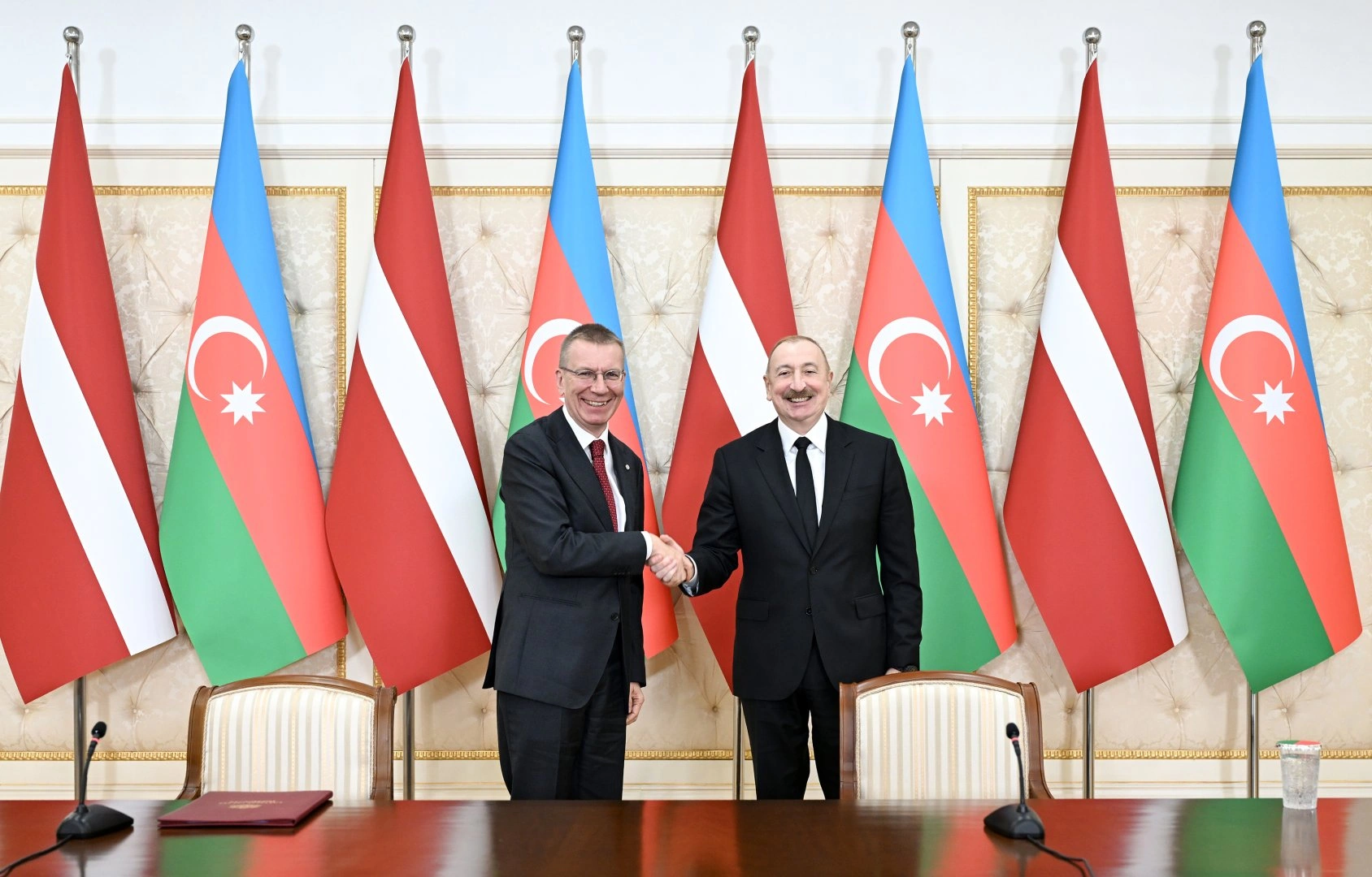 President of Latvia expresses gratitude to President Ilham Aliyev