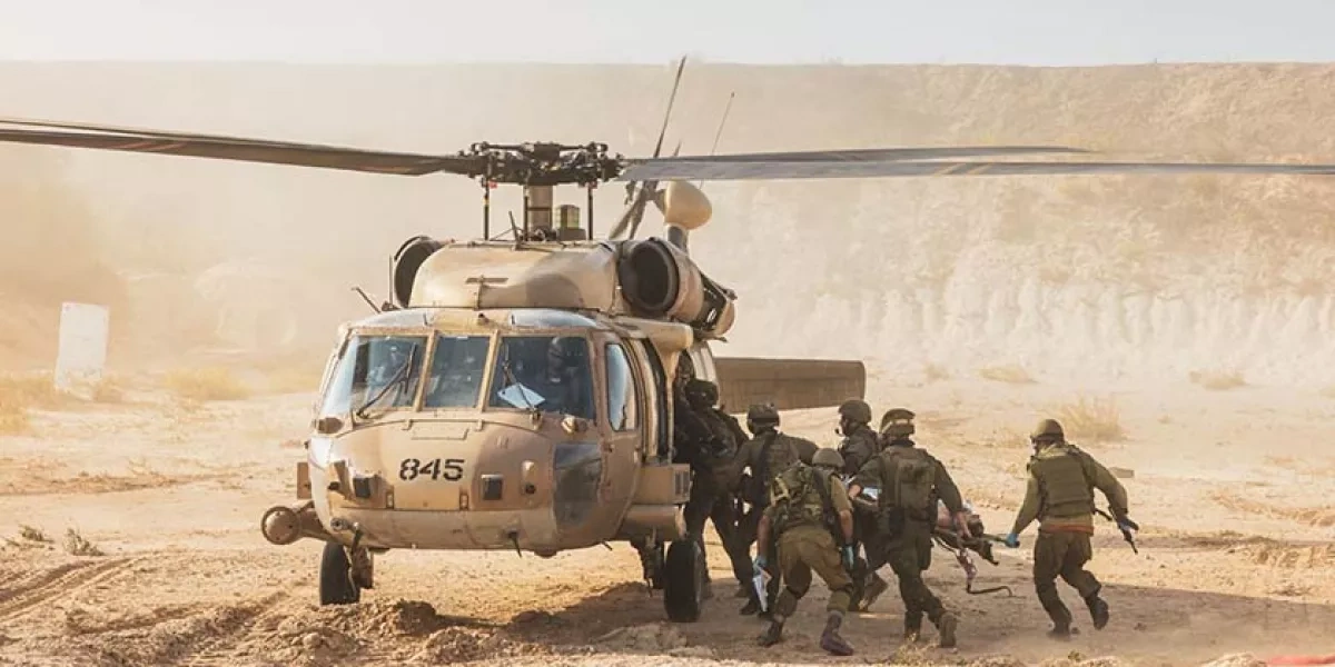 IDF shows footage of wounded evacuated by air in Lebanon video