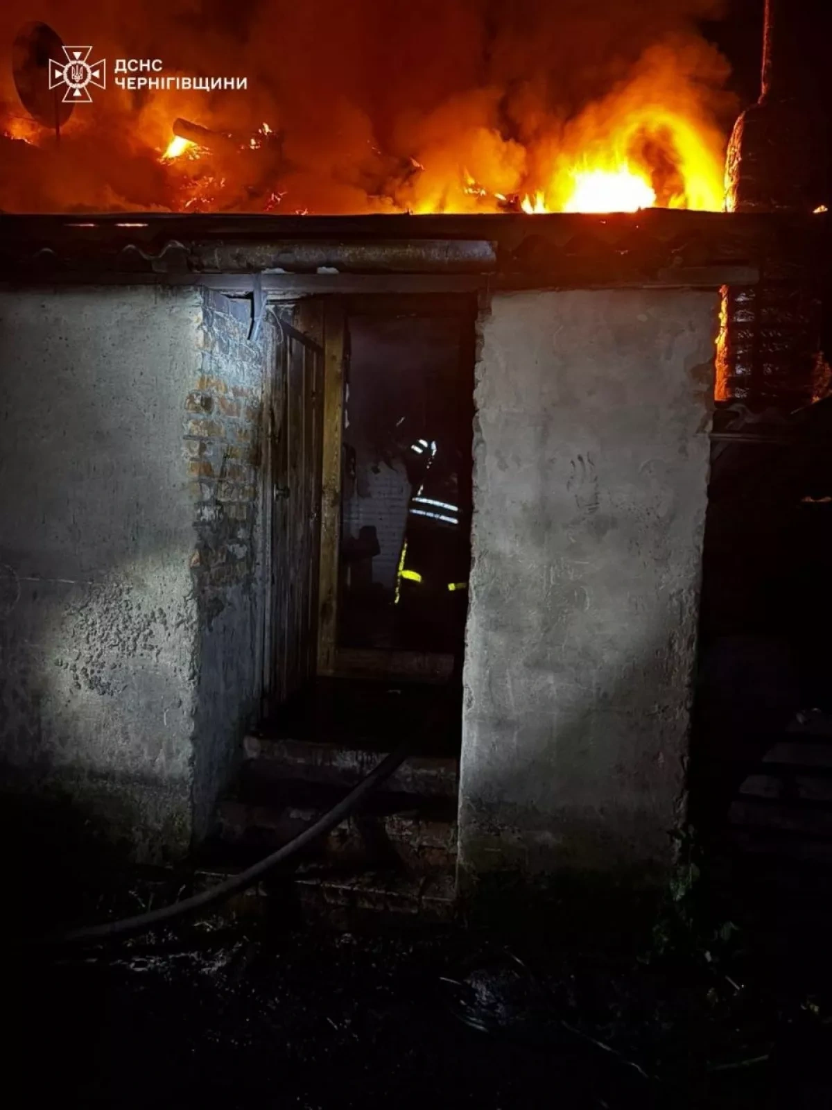 Russian UAV attack damages private property in northern Ukraine PHOTO