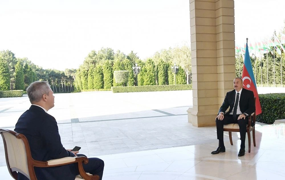 Chronicles of Victory: President Ilham Aliyev interviewed by Russian RBC TV channel (PHOTO/VIDEO)