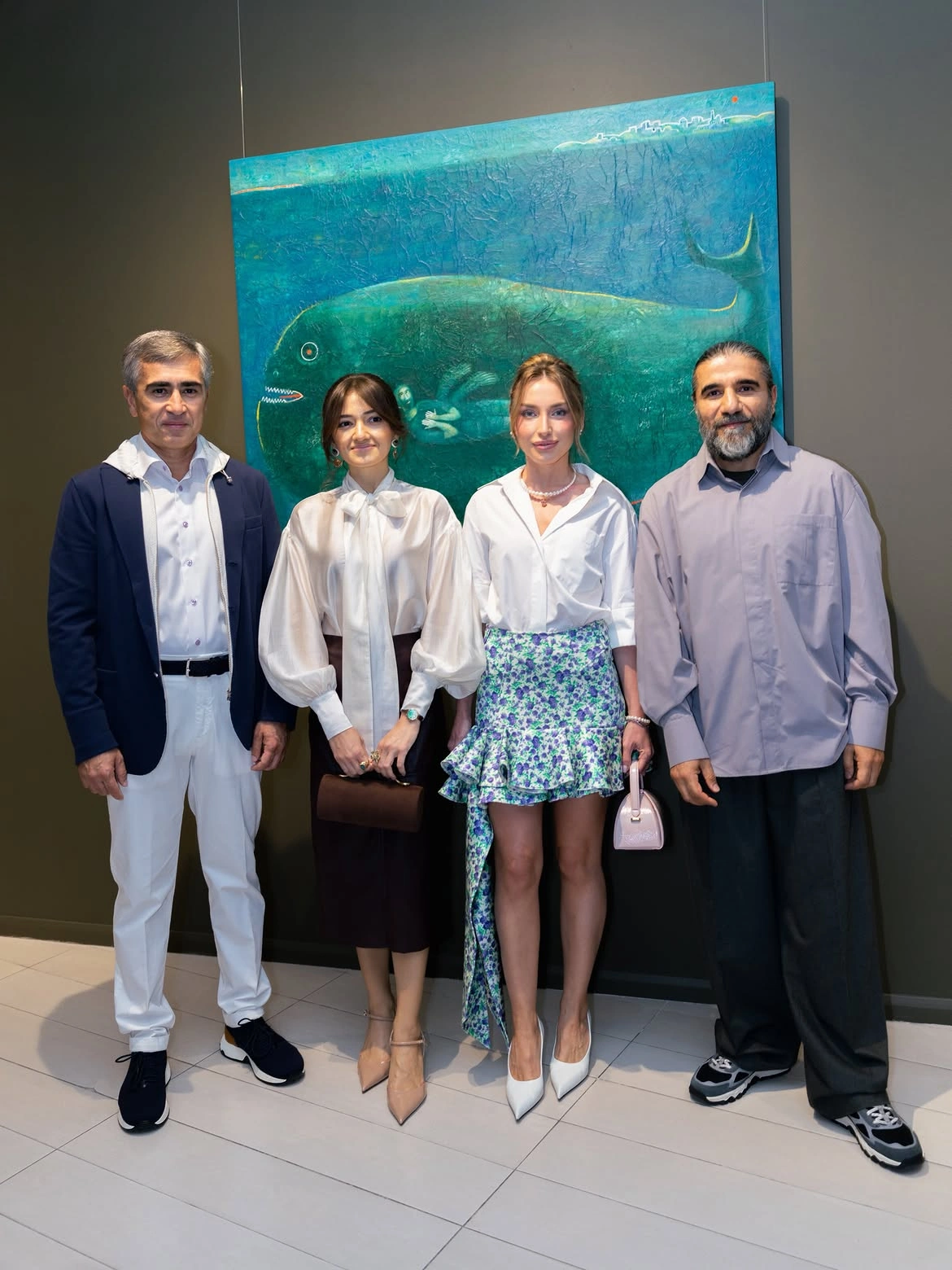 Alena Aliyeva shares post from Anar Huseynzade’s exhibition “O” (PHOTO)